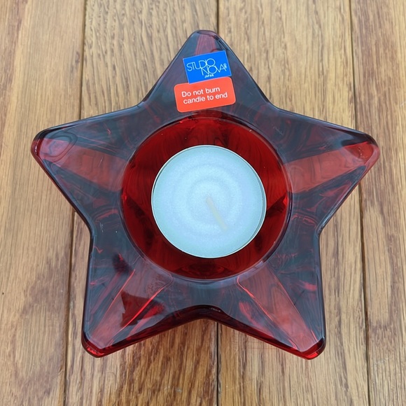 Vintage Studio Nova Starbright Red Votive Tea Light Candleholder - Picture 2 of 6